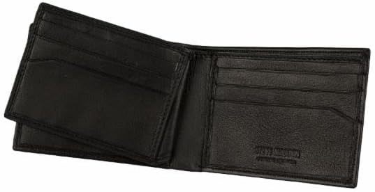 Steve Madden Men's Slim Leather Wallet with Extra Capacity Attached Fl
