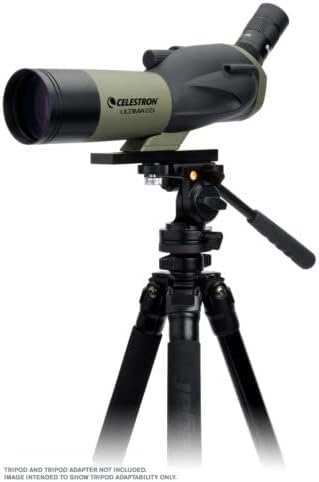 Celestron – Ultima 65 Angled Spotting Scope – 18 to 55x65mm Zoom Eyepiece – Multi-Coated Optics for Bird Watching, Scenery and Hunting – Waterproof and Fogproof – Includes Soft Carrying Case