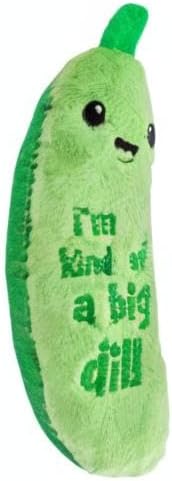 Catstages Crunchy Pickle Kicker Cat Toy – Plush Crinkle Toy with Catni