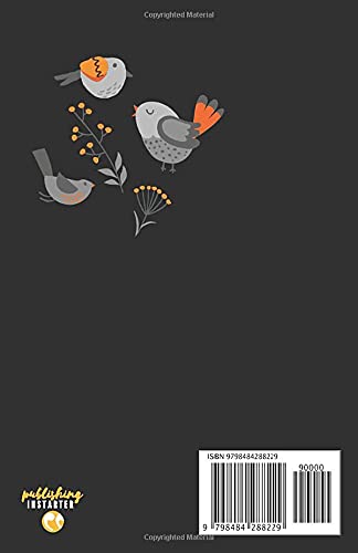 Bird notebook with 100 lined pages and 2021, 2022, 2023 calendars | 5.06 x 7.81in: Journal with bird doodles for bird lovers | Soft Matte Cover