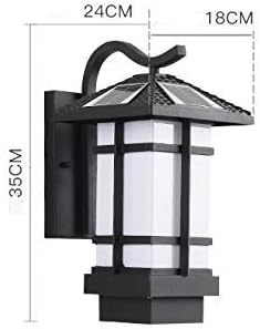 Antique Rustic Solar Lamp Waterproof Rainproof Retro LED Wall Light Lantern Antirust Aluminum Metal Villa Garden Aisle Sconce Lighting Community Park Landscape