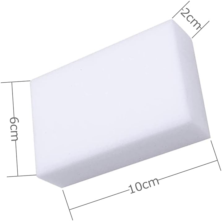 Magic Sponges Eraser,10 Pack Melamine Sponge in Bulk,2X Density,Long Lasting,Cleaning Sponge for Kitchen, Bathroom,Bathtub, Sink,Furniture, Wall Cleaner (White,3.93x2.36x0.79in)