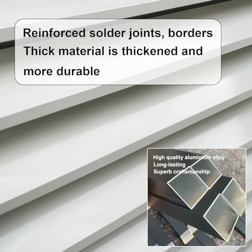 Gray Aluminum Air Conditioner Cover, Mini Split Heat Pump Protection, Outdoor AC Unit Shield, Plant Stand, Noise Reduction, Durable Weatherproof Design, Fits Most Units