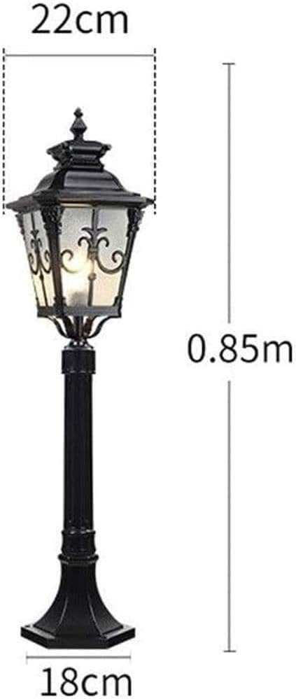 Bracket Light Led Column Headlight, Solar European Style Outdoor Waterproof Lawn Light Courtyard Garden Lights, Villa Square Lawn Lamp Outdoor Stainless Steel Bracket Light