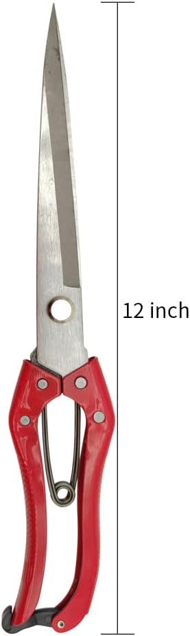 Hand Shears for Sheep Multifunctional Sheep Shear Wool Shear Trimming Scissor with Spring Stainless Steel Garden Kitchen Scissors