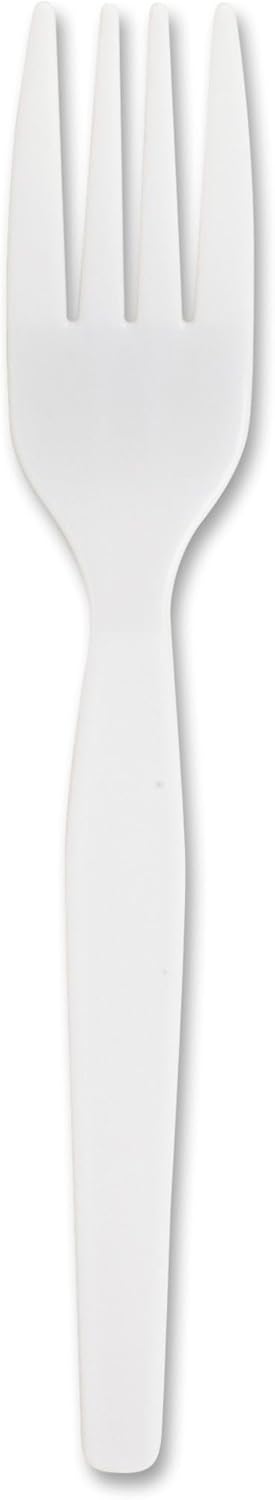 Genuine Joe Heavyweight White Plastic Forks (Pack of 100)