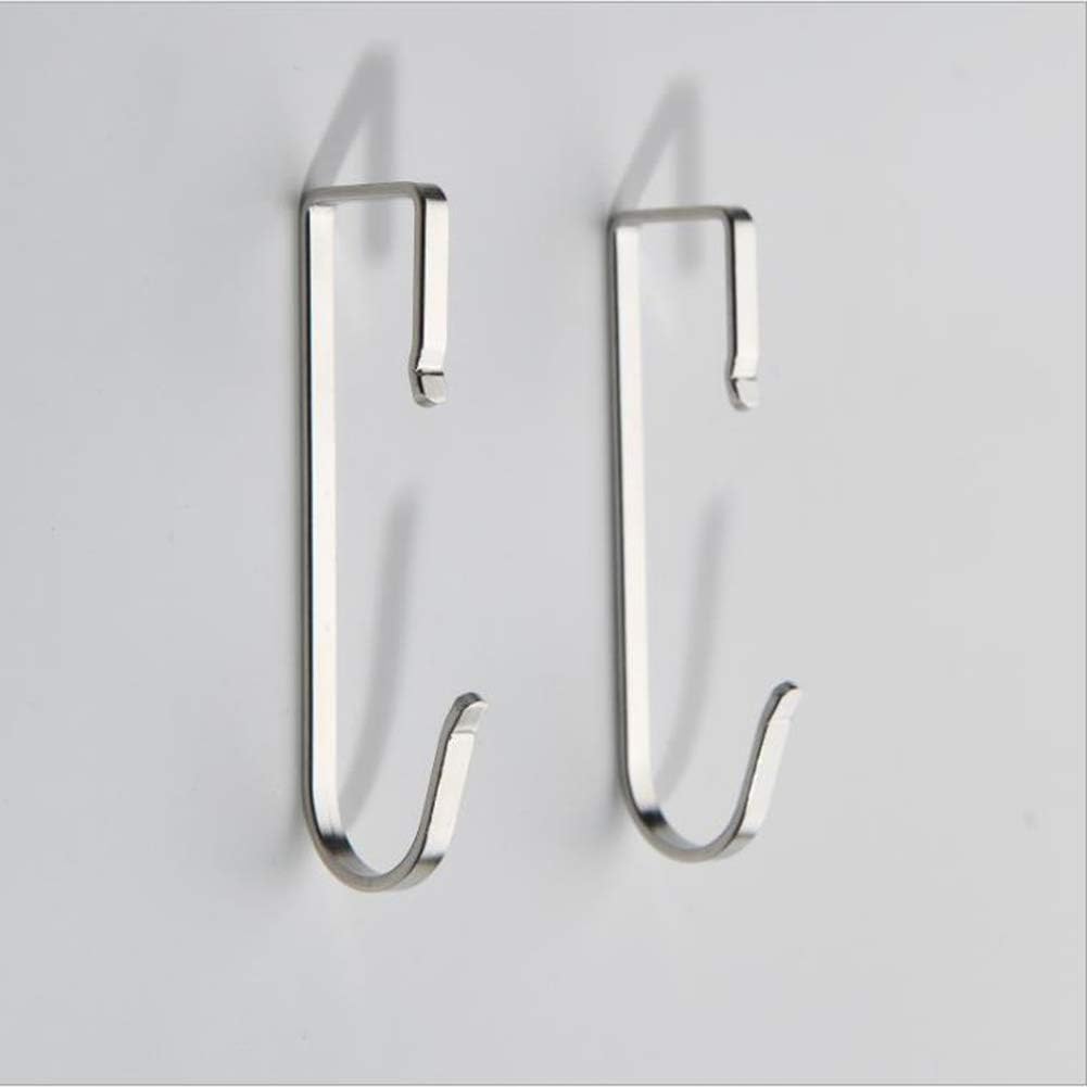 5Pcs Square Hooks, Stainless Steel Universal Hook, Utility Metal Hooks, Small Hanger for Home Kitchen Bathroom Bedroom Garden Office Hanging Pan Cup Pot Coat Bag Keys Plants, Under Racks