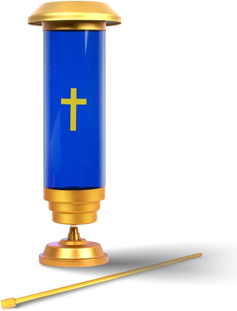 Solar Lights for Cemetery,Solar Cross Cemetery Grave,Cemetery Candle Holder for Grave,Eternal Light Solar Powered Lighted Cross,Grave Decorations memorials