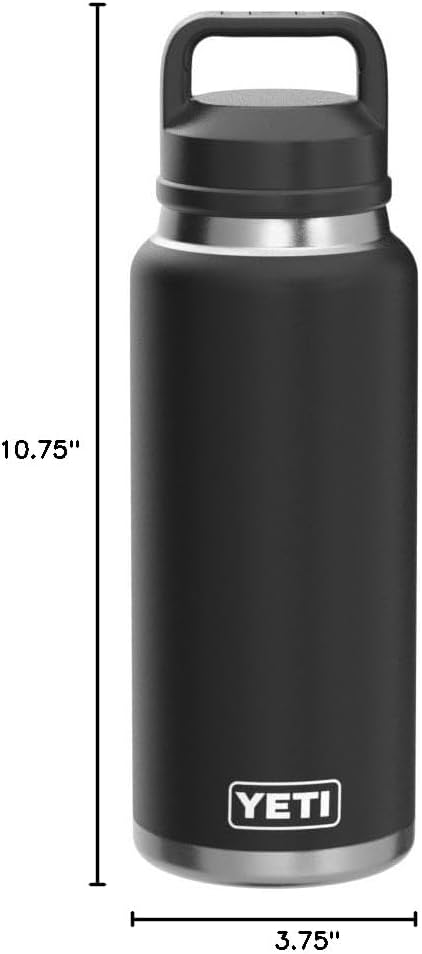 YETI Rambler 36 oz Bottle, Vacuum Insulated, Leakproof, Stainless Steel with Chug Cap | Vacuum Insulated, Leakproof, with Chug Cap