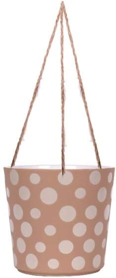 Hanging Polka Dot Sand 5'' Flower Pot, Multi Color