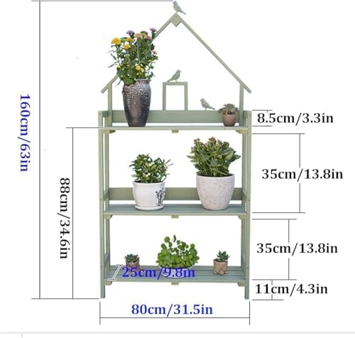 3-Tier Garden Plant Shelf with Workstation Table - Outdoor Potting Bench & Storage Cabinet for Patio, Green Gardening Organizer, Space-Saving Plant Stand, Durable & Stylish