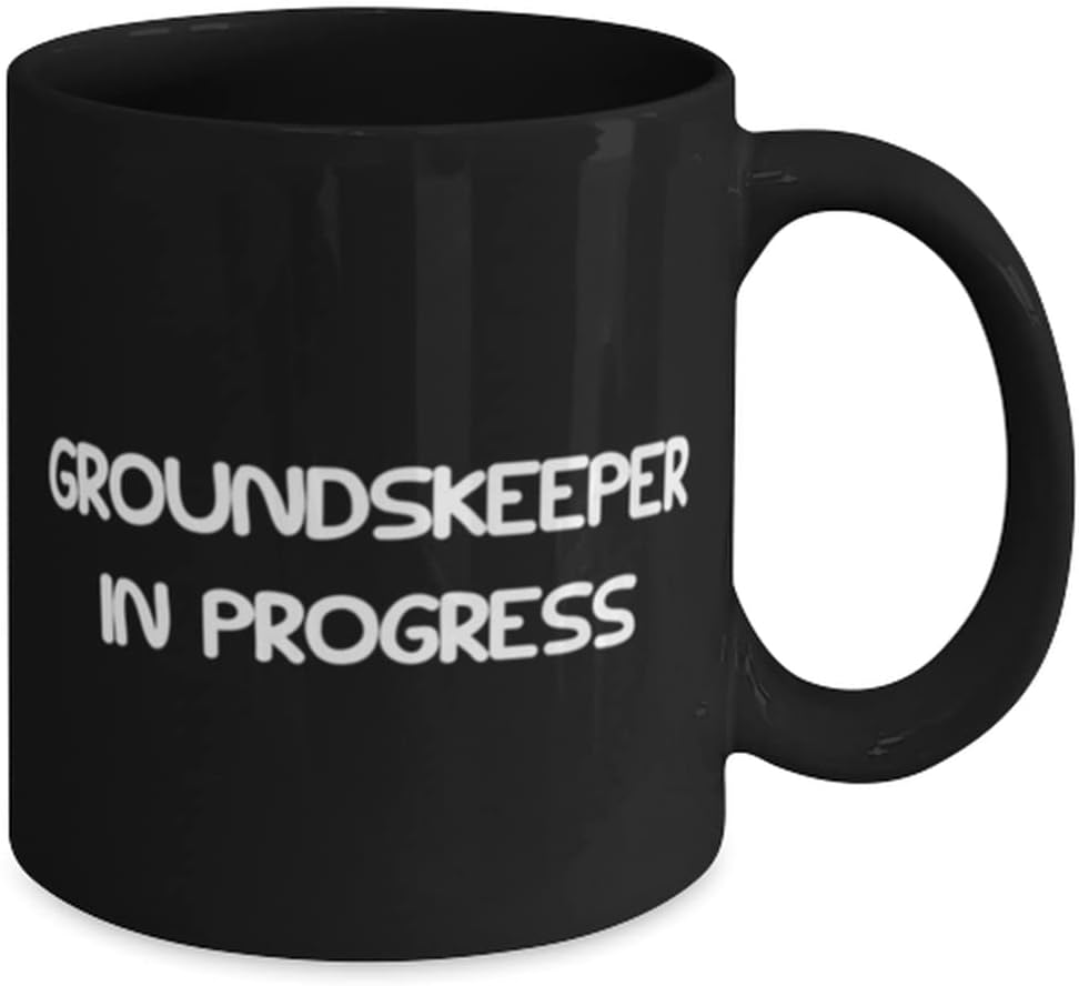 Unique Groundskeeper Gifts, Groundskeeper in Progress, Groundskeeper 11oz 15oz Mug From Coworkers, Lawn care, Landscaping, Gardening, Gift ideas for gardeners, Gift ideas for lawn care workers, Gift