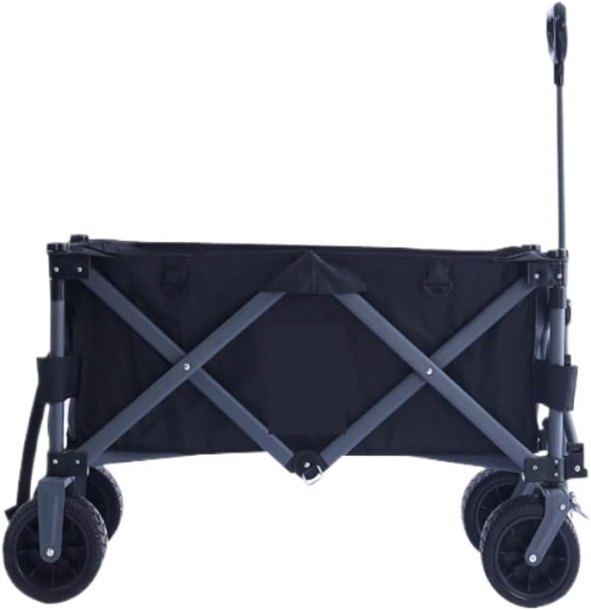 Portable Camping Cart,Portable Beach Camping Trolley Cart for Picnic Fishing and Outdoor Activities Foldable and Lightweight Beach Cart with Camper Wheels (White)