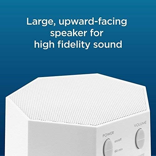 Adaptive Sound Technologies LectroFan Classic White Noise Machine - Compact Sleep Sound Machine for Bedroom, Travel, Study & More - 20 Non-Looping Fan & White Noise Variations