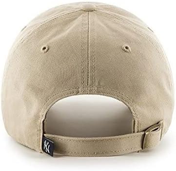 47 Brand MLB Khaki Primary Logo Clean Up Adjustable Strap Baseball Dad