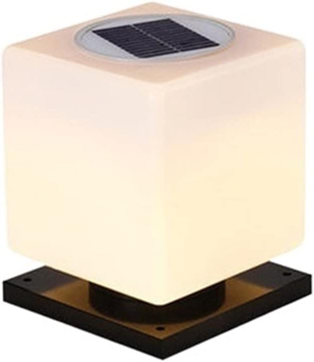 Solar SquareWall Lamp LED Lights Control Outdoor Door Post 1.2w2w Wall Head Lamps Household Garden Villa Light Waterproof Column(200mm-1.5w)