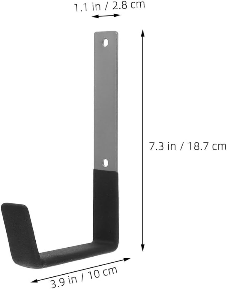 PRETYZOOM Heavy Duty Steel Garage Storage Hooks Wall Mount Tool Organizer U-Shaped Hooks for Garden Tools and Bicycle Equipment Medium Size 2pcs