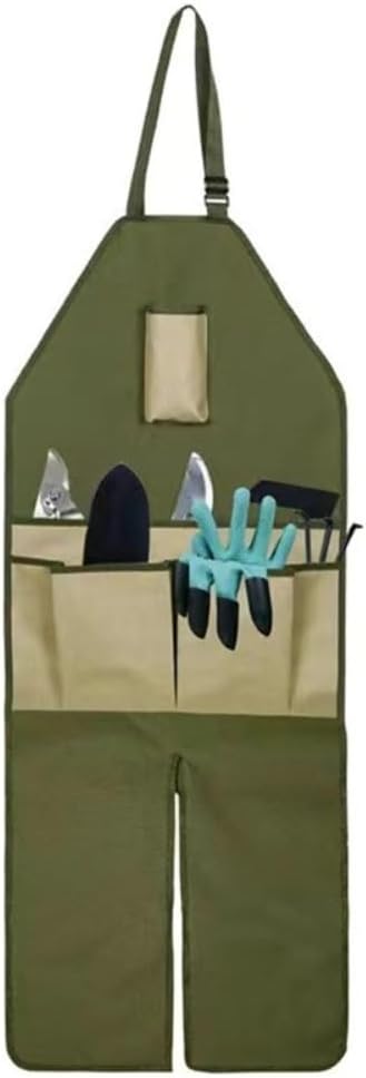 Gardening Leg Apron with Multiple Pockets, 600D Oxford Fabric Waterproof Gardening Apron for Pruning Harvesting