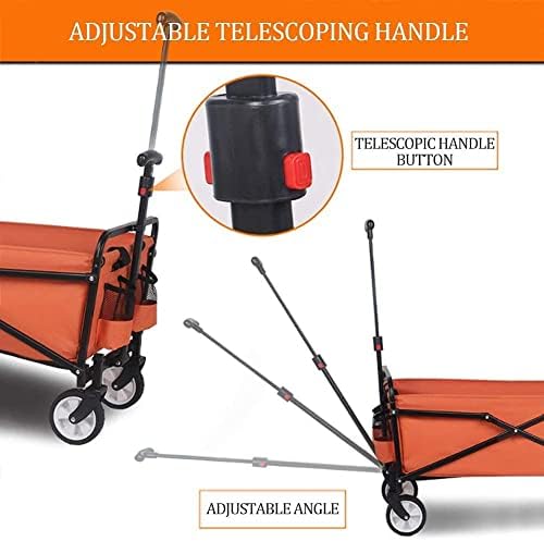 Portable Camping Cart,Heavy Duty Outdoor Beach Coapsible Utility Wagon