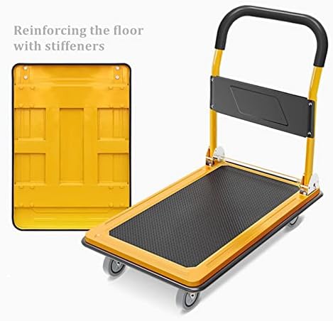 JSEIAJB 360 Degree Swivel Wheels and Foldable,Portable Push Pull Cart