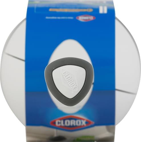 Clorox Toilet Plunger with Hideaway Holder Caddy Heavy-Duty Compact De