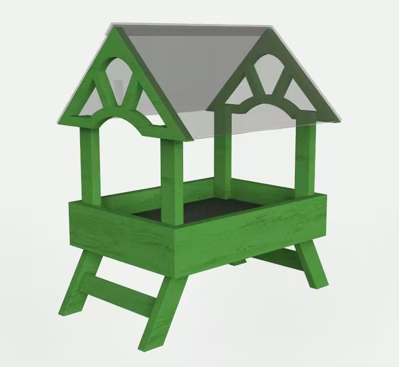 Ground Bird Feeder for Outdoors Bird&Squirrel Feeder