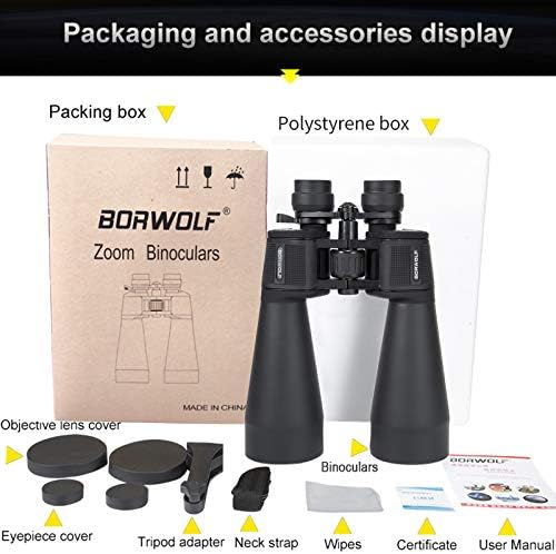 20-60X70 High Magnification HD Professional Zoom Binoculars20X-60X Times Telescope for Bird Watching and Hunting