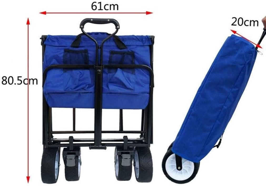 Collapsible Wagon Cart with Wheels Foldable Folding Wagons Carts Silen