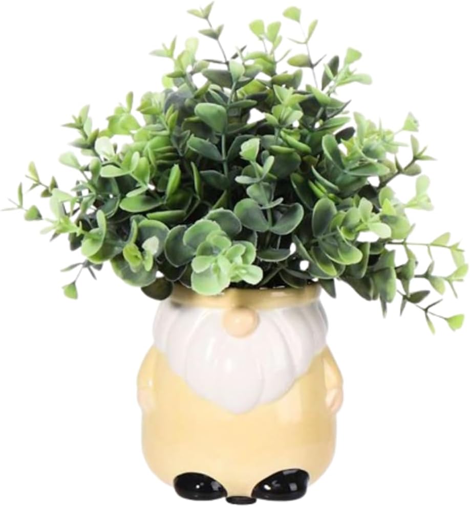 Plant in Decorative Pot for Tabletop and Shelf Displays, 1 Piece (Yell