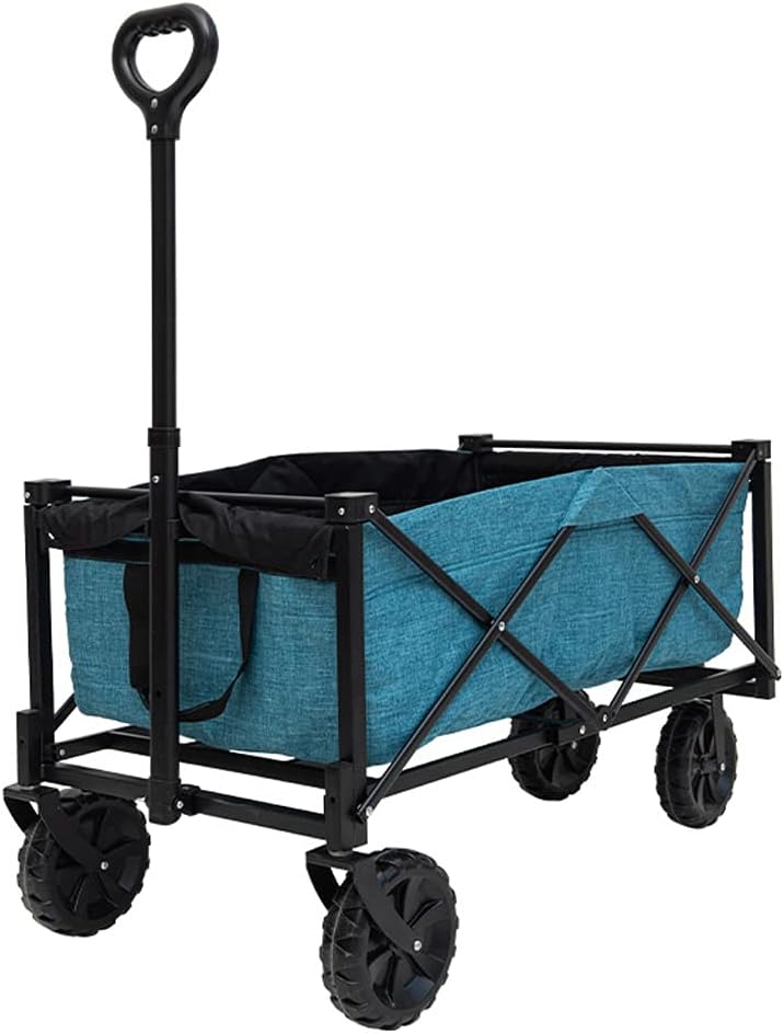 Collapsible Wagon Cart with Wheels Foldable Folding Wagons Carts Silen