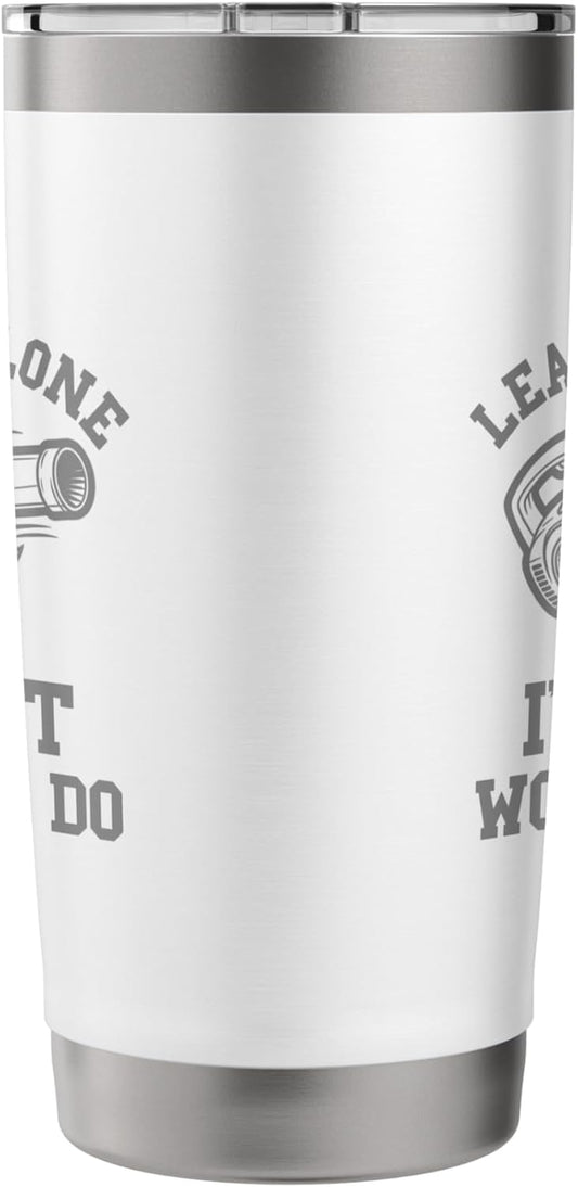 Leaf Blower Mens Joke Dad Landscaping Funny Lawn Care Yard Stainless Steel Insulated Tumbler