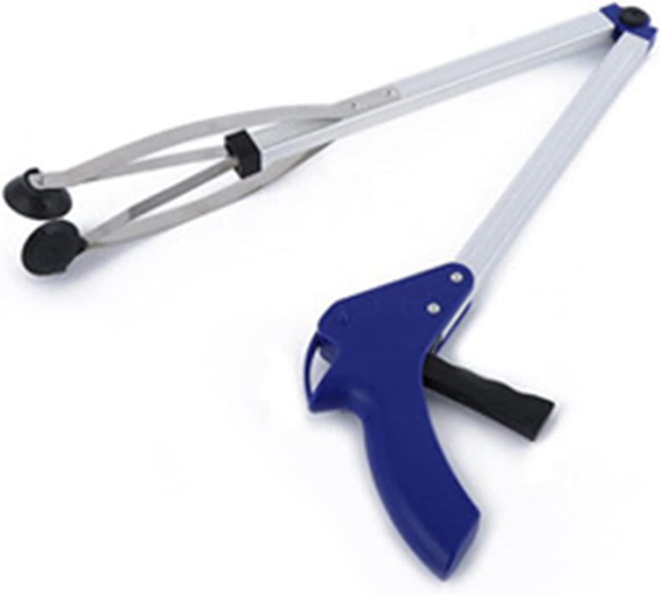 Foldable Reacher Grabber Tool,Long 32" Foldable Extender Gripper Tool, Suction Cups for Precise Work, Claw Trash Garbage Picker,Garden Nabber(Aluminum Square Tube)