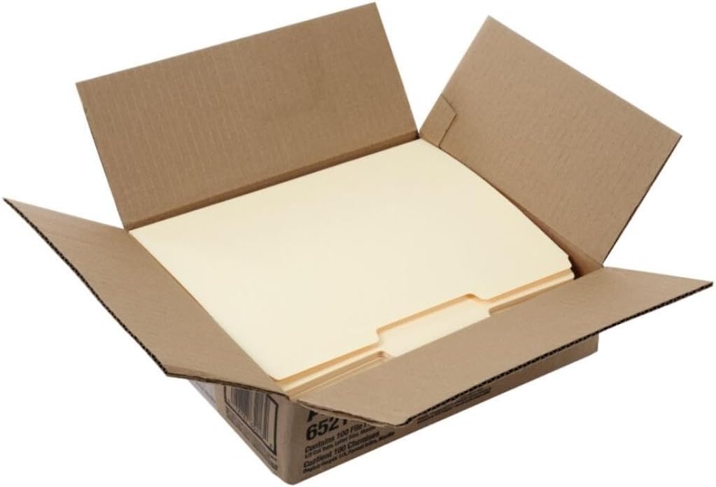 Pendaflex File Folders, Letter Size, 8-1/2" x 11", Classic Manila, 1/3