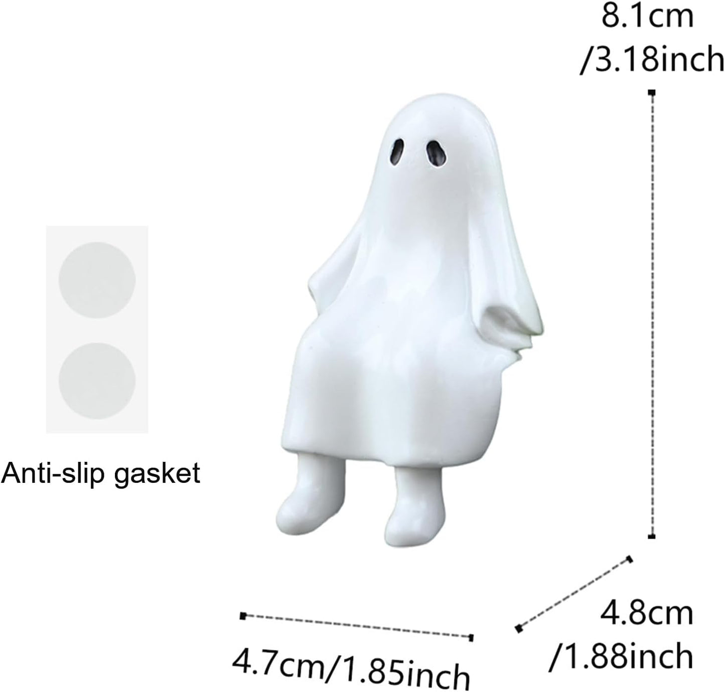 XKFLUAHM Cute Figurines Garden Decor Planter Hugger for pots Funny Ghost Outdoor Gifts Women Plant Flower Yard Lawn Ornament