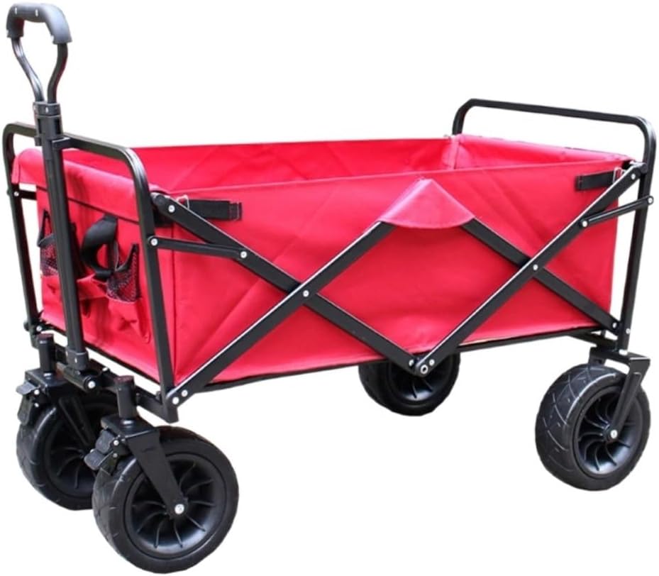 Collapsible Wagon Cart with Wheels Foldable Folding Wagons Carts Silen