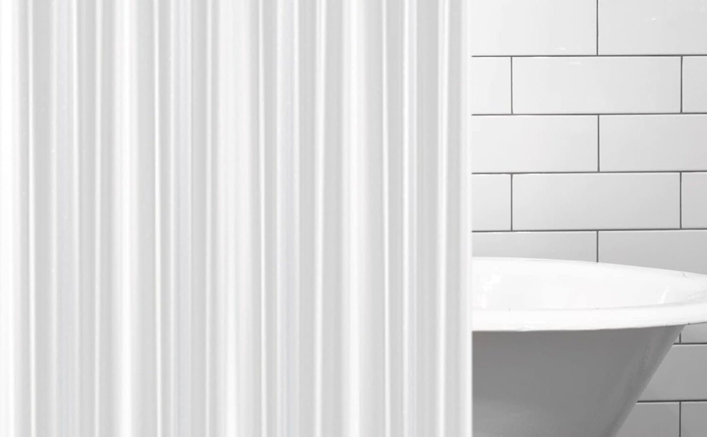 EHZNZIE Clear Shower Curtain Liner Light Weight PEVA, Shower Liner 72x72 Inches, Waterproof, No Chemical Smell with 12 Rust Proof Metal Grommets Holes for Bathroom Shower Curtain
