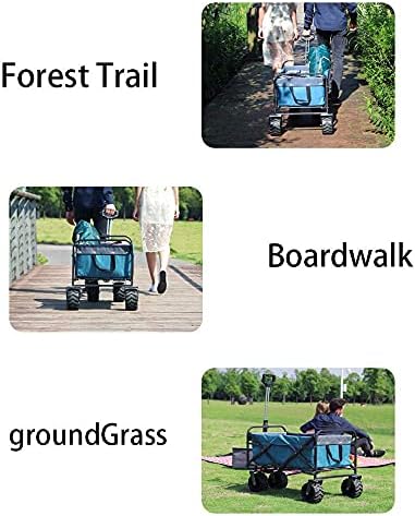 Portable Folding Trolley Cart for Outdoor Fishing & Shopping - Lightwe