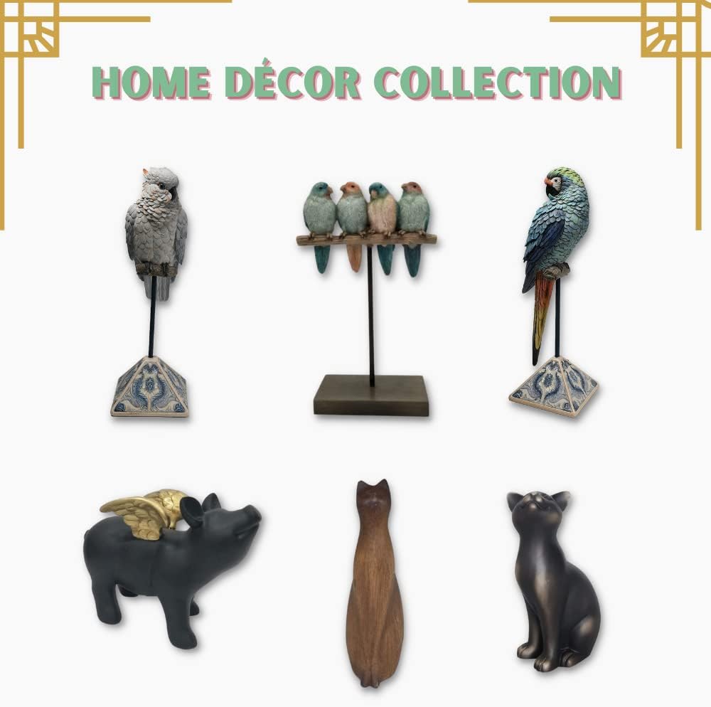 Comfy Hour 3.5" Heavy Duty Cast Iron Bird Figurine, Decorative Vintage
