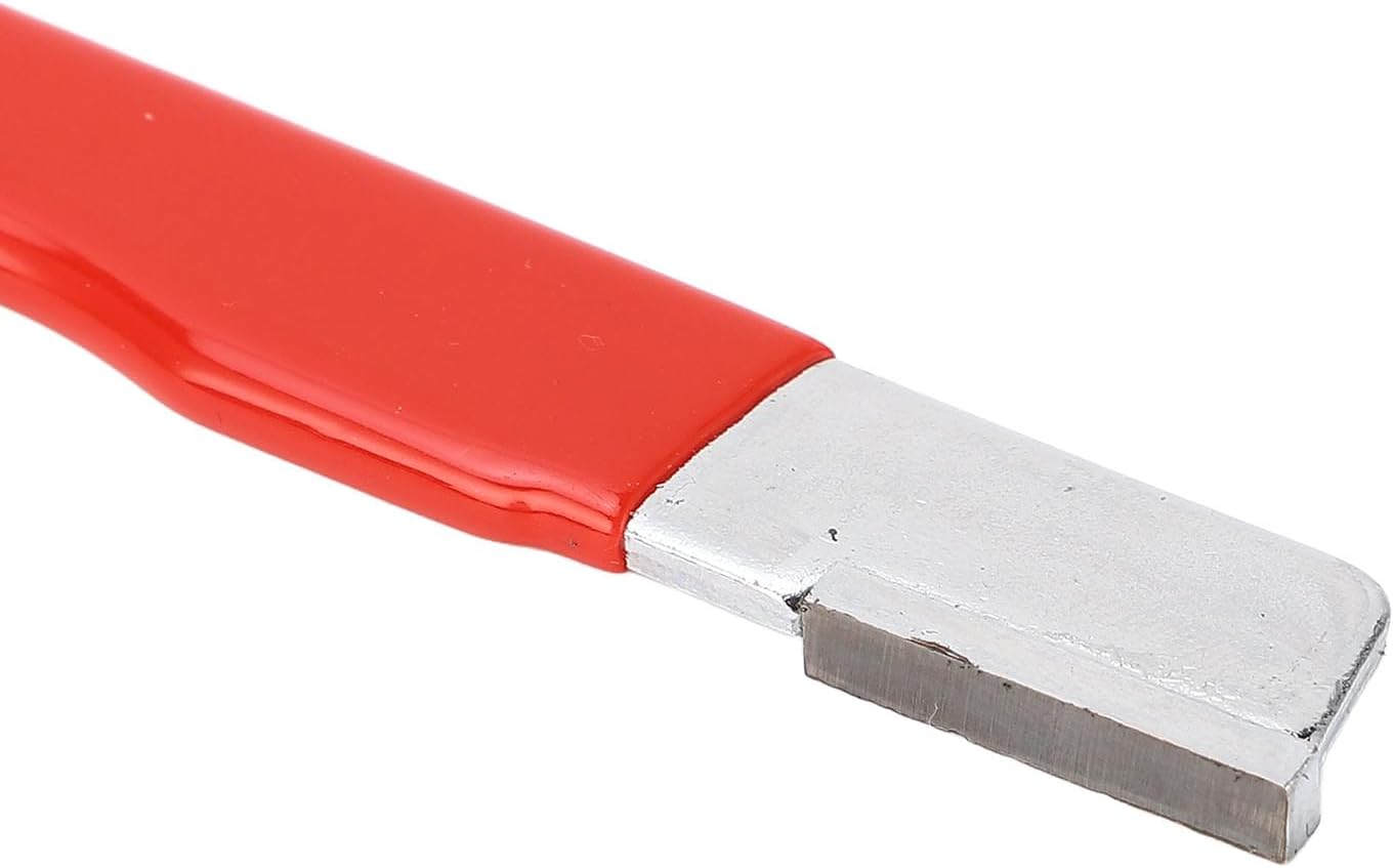 Garden Hedge Trimmer Sharpener, Portable Garden Tool Sharpener Nonslip for Pruning Shears (Red Glossy)