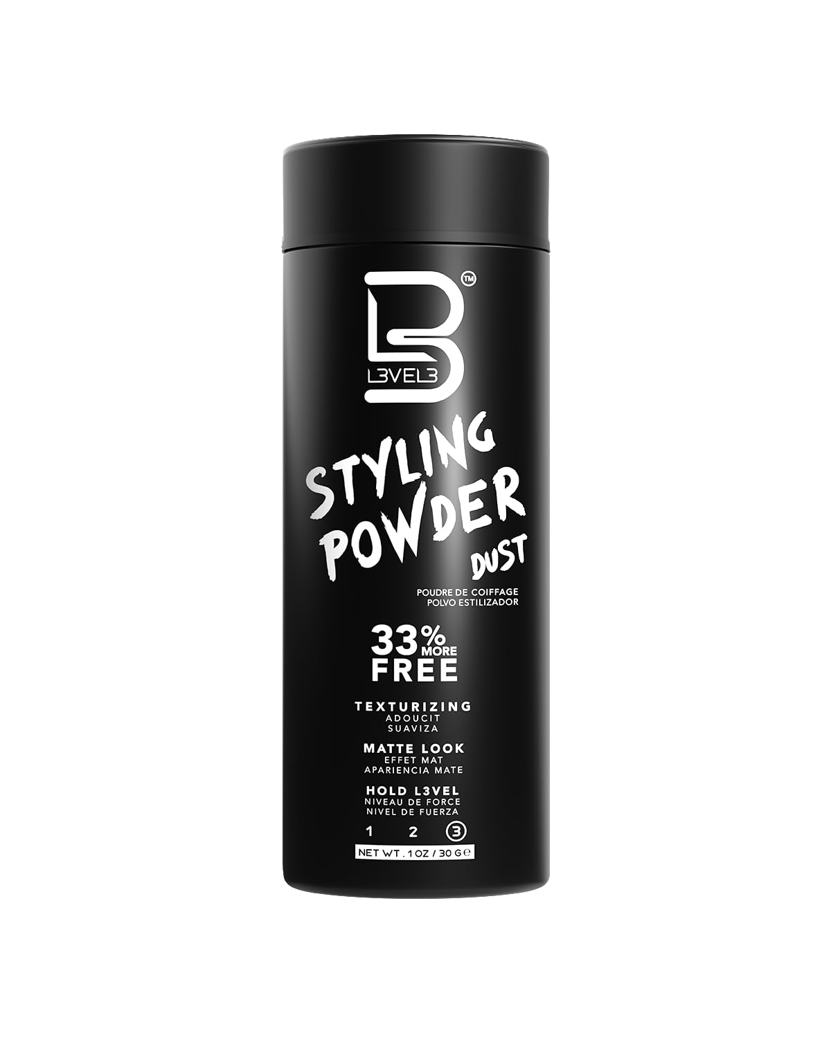 L3 Level 3 Styling Powder - Natural Look Mens Powder - Easy to Apply w
