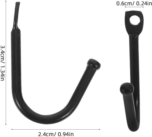 20pcs Heavy Duty Iron Hooks for Garage Tools Hanging, Wall Storage Org