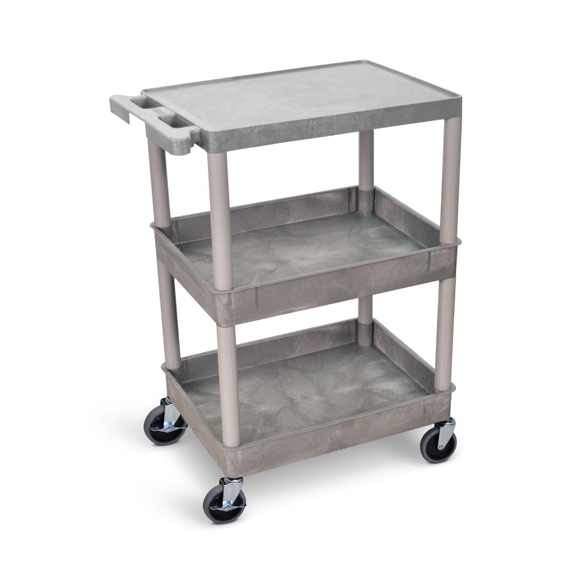 FSE 373-STC211-G Flat Top and Tub Middle/Bottom Shelf Cart