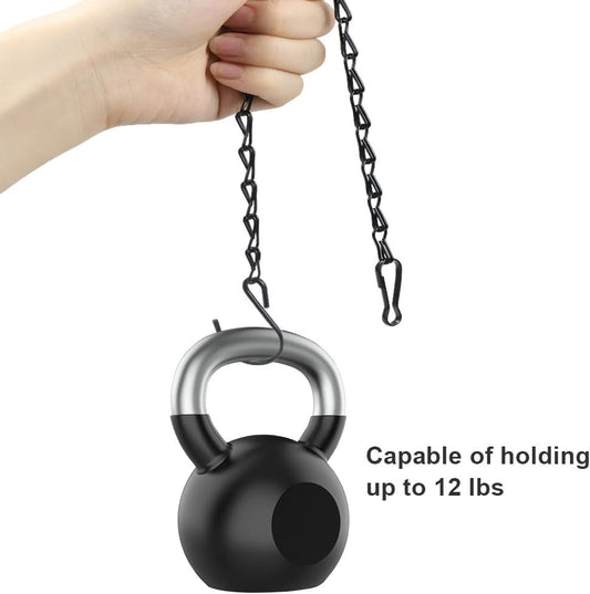 10 Pack Black Hanging Chains for Planters,Lanterns,Bird Feeders,Billboards,Plant Baskets etc, Length 9.5 Inch,Outdoor Indoor Use