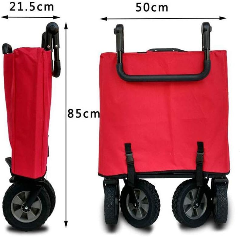 Folding Trolley,Foldable Pull Wagon Hand Truck Garden Transport Cart Collapsible Portable Folding Cart for Outdoor Camping BBQ Gardening Shopping Beach Sport(B)(C)/B