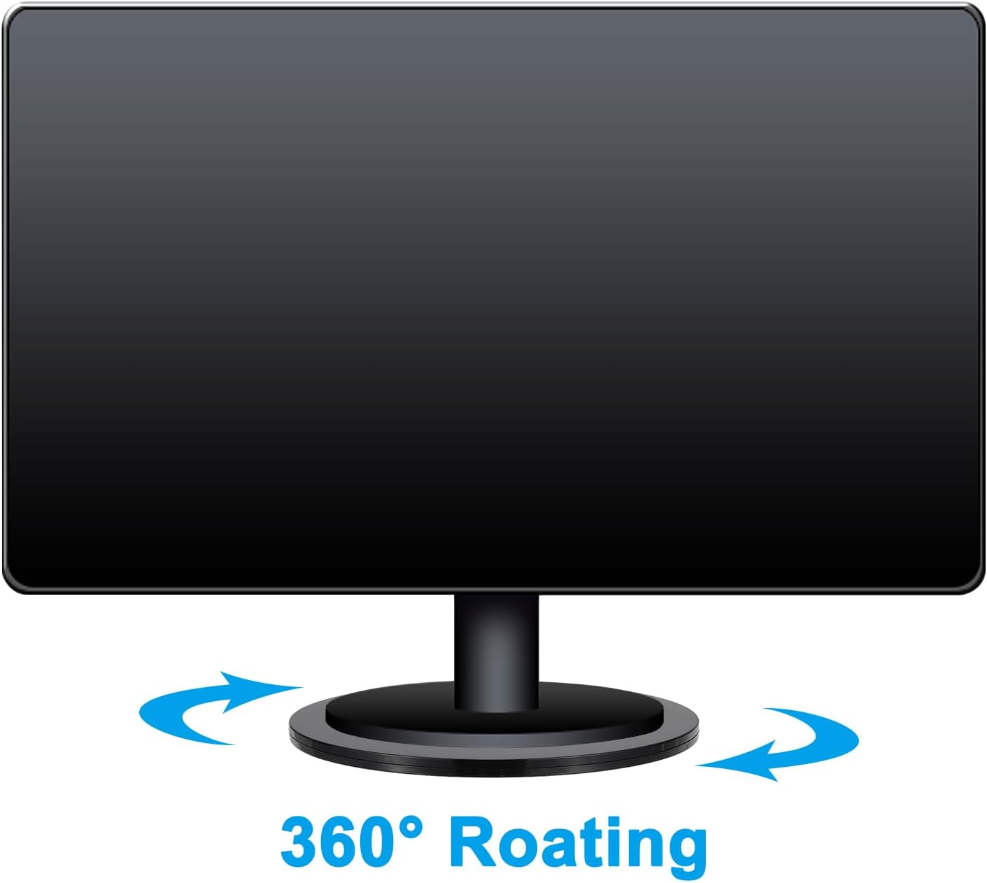 PATIKIL 4 Inch Heavy Rotating Swivel Stand, 4Pcs 360˚ Rotation Lazy Susan Turntable with Steel Ball Bearings for Model Base Rotating Plants TV Computers Monitors, Black