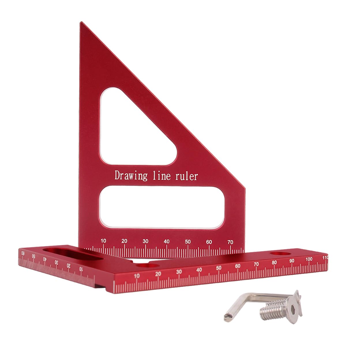 3D Multi-Angle Measuring Ruler,45/90 Degree Aluminum Alloy Woodworking