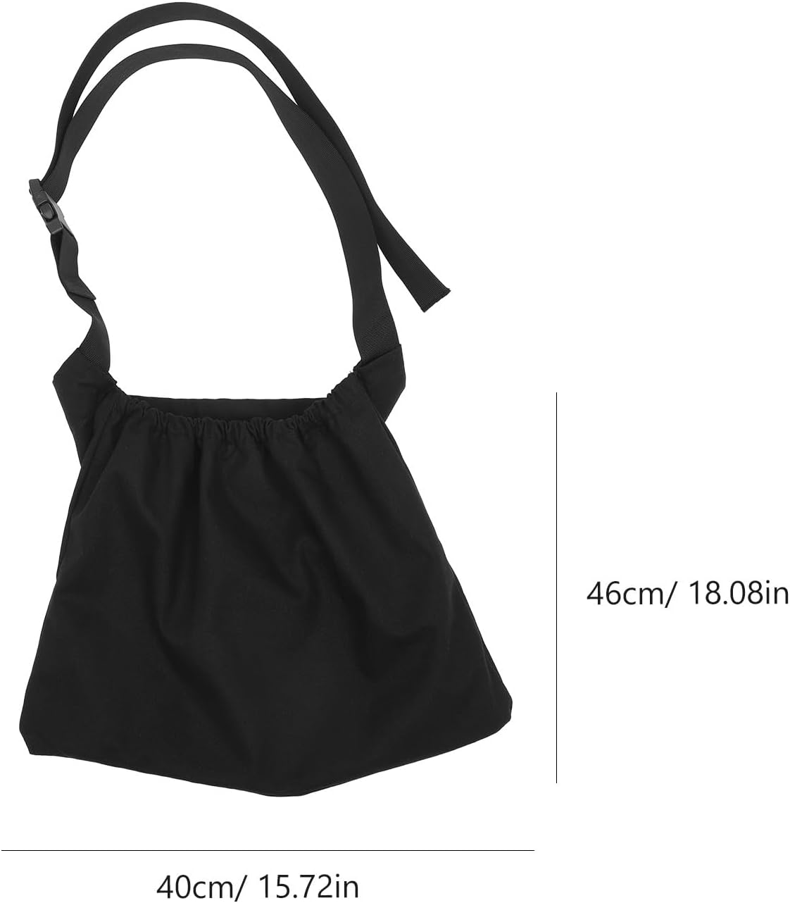 Milisten Fruit and Vegetable Picking Apron Garden Harvesting Bag Outdoor Multipurpose Fruit Pouch with Waist Strap for Orchard and Farm Use Black