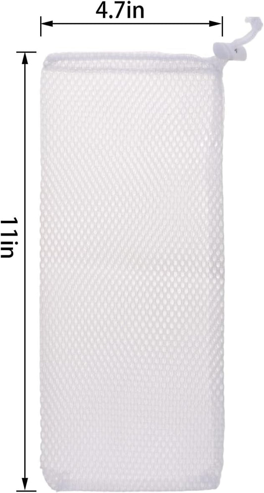 8 PCS Finch Sock Feeders for Outdoor Use - Durable White Thistle Seed Sacks, Ideal Bird Food Supply Tools for Garden and Yard Finch Feeding (4.7" x 11")