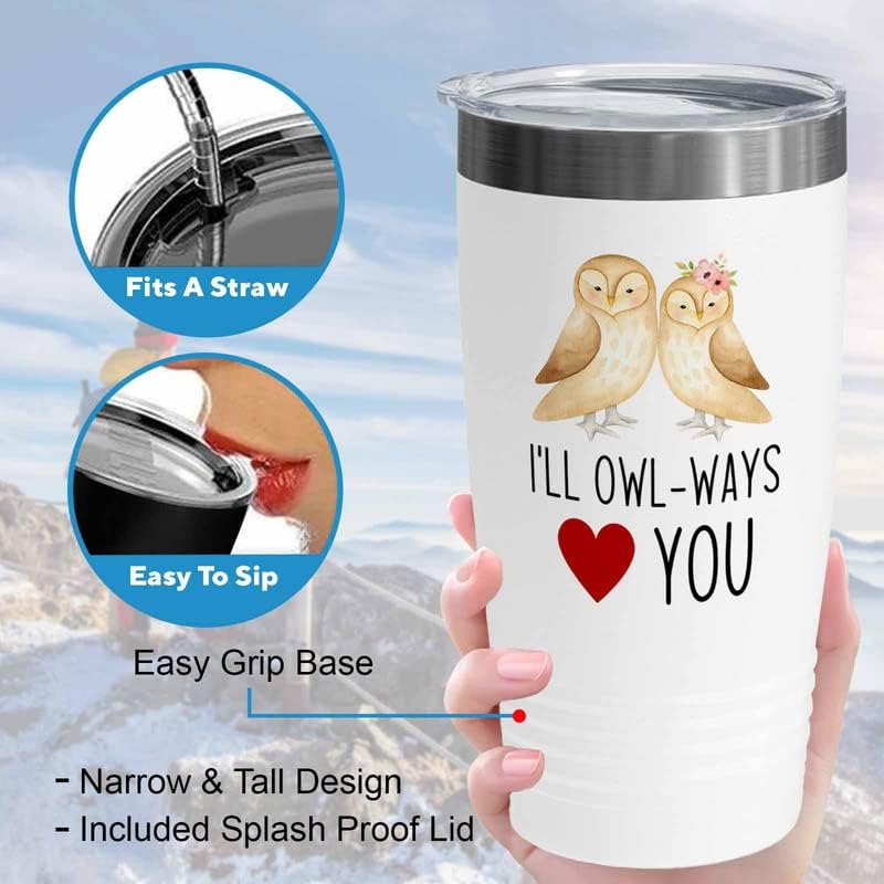 Bird Lover White Edition Viking Tumbler 20oz - Short Penguin Size - Hummingbird Nest Cage Parrot Dad Gardening Outdoor Birdwatcher Feeder