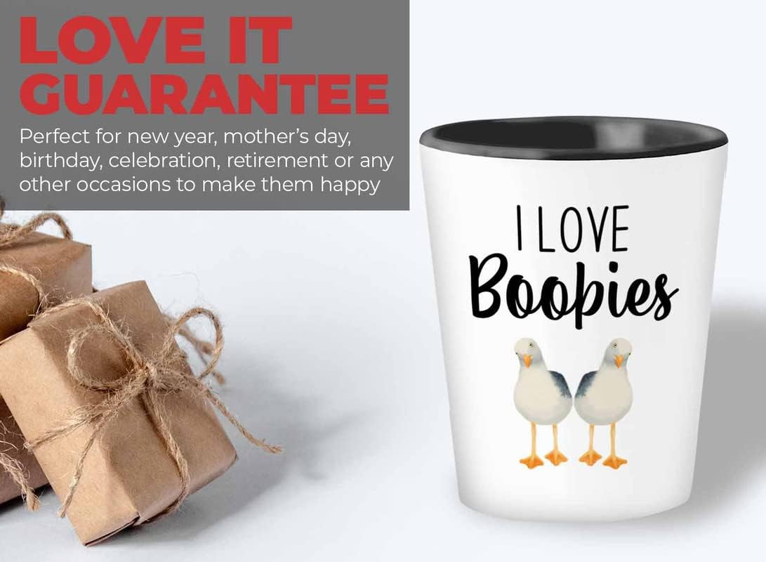 Bird Lover Shot Glass 1.5oz - Love boobies - Hummingbird Nest Cage Par